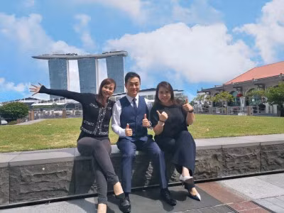 (Trong ảnh, từ trái sang phải): bà Belinda Chan, Giám đốc điều hành của CCG; ông Kevin Leung, Giám đốc của CCG Singapore; bà Penn Leung, Giám đốc tài khoản của CCG.