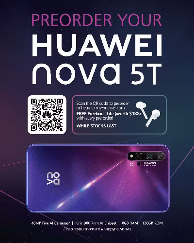 Khai trương việc đặt hàng trước với Smartphone HUAWEI nova 5T tại Singapore ảnh 1