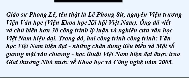 Giáo sư Phong Lê: Viết như định mệnh, như lẽ sống, như đam mê&nbsp; ảnh 13