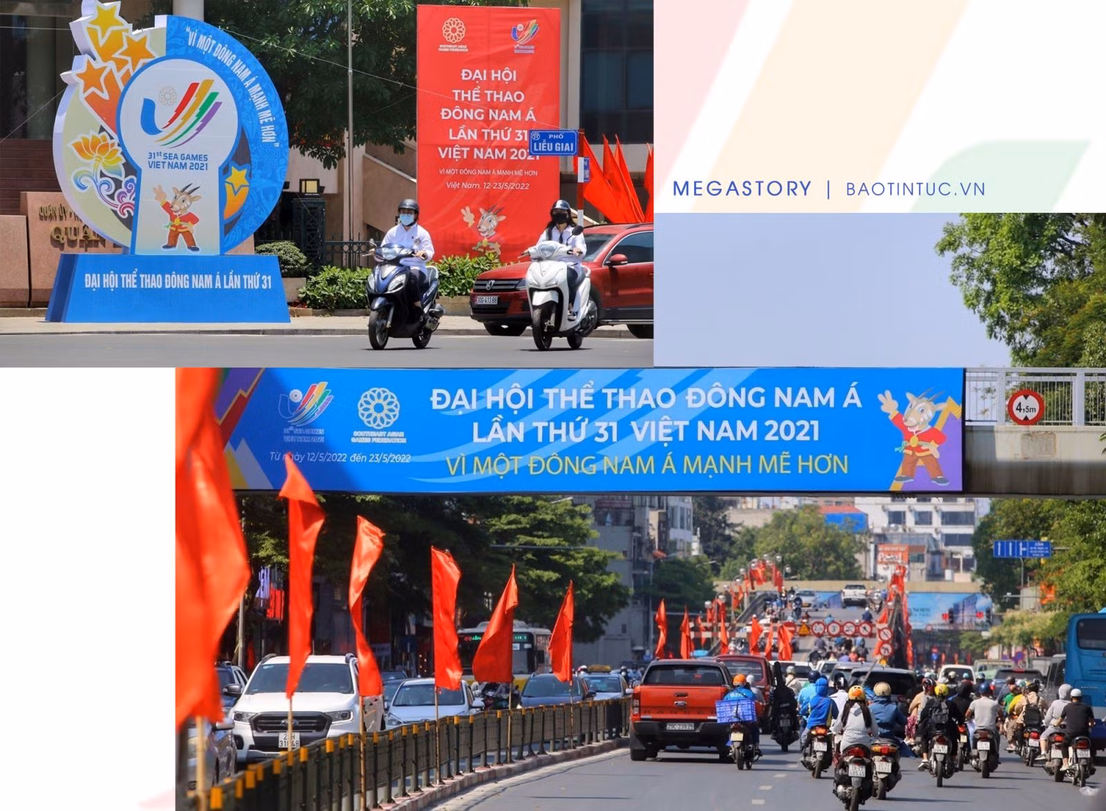 Hà Nội trang hoàng đường phố chào đón SEA Games 31.