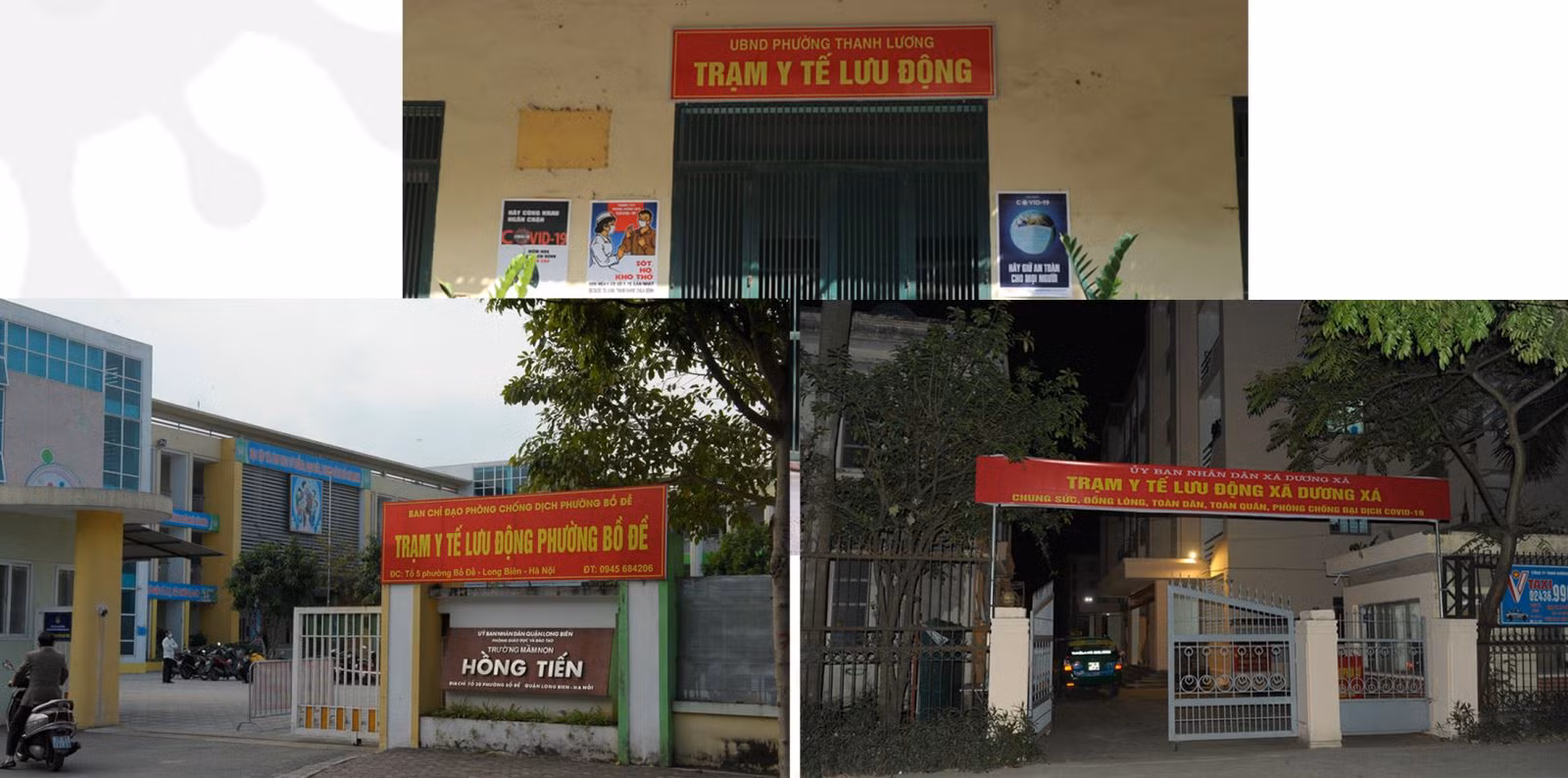 Các trạm y tế lưu động được triển khai theo tình hình dịch trên địa bàn.