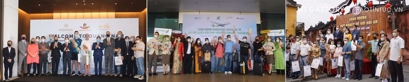 Hội An, Quảng Nam và nhiều tỉnh, thành phố đã đón du khách quốc tể trở lại.