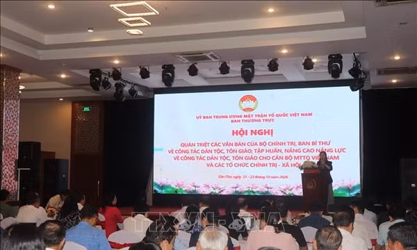 Nâng cao năng lực cho cán bộ Mặt trận và tổ chức chính trị - xã hội