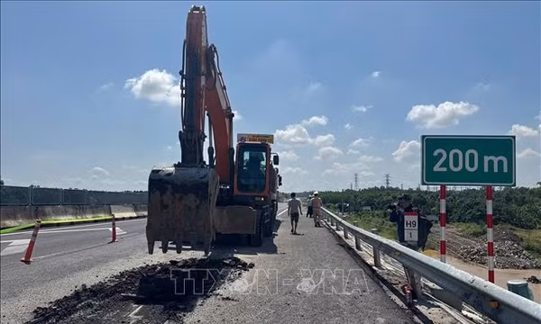 Hoàn thành sửa chữa vết nứt trên cao tốc Biên Hòa – Vũng Tàu
