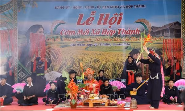 Lần đầu tiên phục dựng Lễ hội cơm mới của đồng bào Tày ở Thái Nguyên