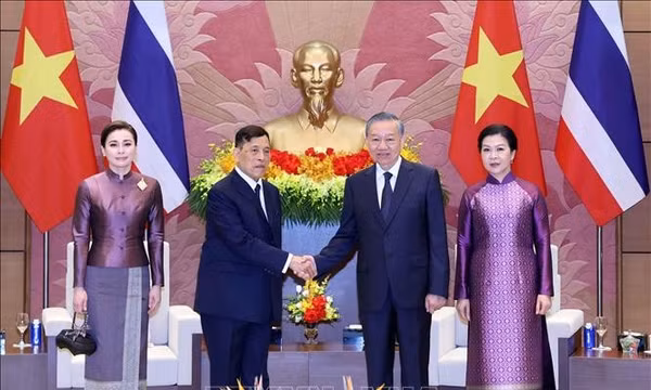 Tổng Bí thư, Chủ tịch nước Tô Lâm chủ trì chiêu đãi Nhà vua Vương quốc Thái Lan và Hoàng hậu