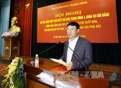 Quán triệt Nghị quyết Trung ương 4 cho lãnh đạo các cơ quan báo chí khu vực phía Bắc ảnh 1