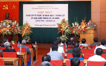 Kỷ niệm 20 năm thành lập Ủy ban Quốc phòng và An ninh của Quốc hội ảnh 1