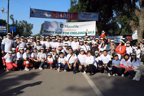 Manulife Việt Nam chạy bộ vì trẻ em tại Hà Nội ảnh 2