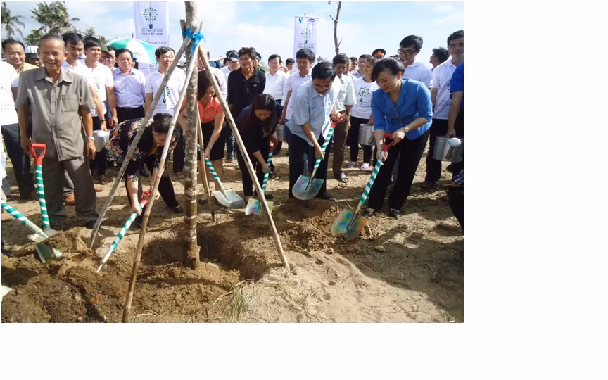 Lễ trồng cây “Quỹ 1 triệu cây xanh cho Việt Nam” tại Bến Tre ảnh 1