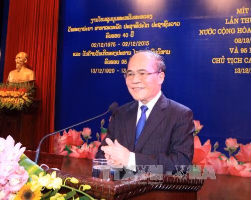 Mít tinh kỷ niệm 40 năm Quốc khánh nước CHDCND Lào ảnh 1
