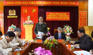 Đại tướng Trần Đại Quang làm việc tại tỉnh Yên Bái 