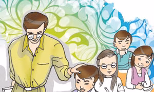Người thầy vỡ lòng và cây thước gỗ 