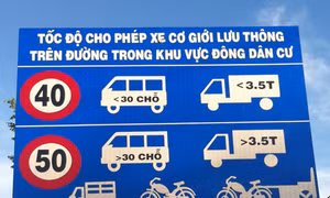 Loại bỏ biển báo tốc độ không phù hợp trên quốc lộ 