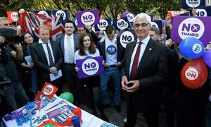 Biểu tình phản đối Scotland tách khỏi Vương quốc Anh