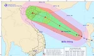 Bão số 2 cách Hoàng Sa hơn 600km