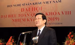 Chủ tịch nước dự khai mạc Đại hội Hội Nghệ sĩ sân khấu Việt Nam