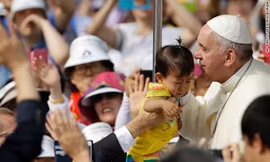 Giáo hoàng Francis kêu gọi hai miền Triều Tiên thống nhất 