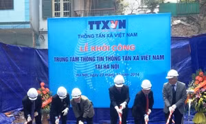 Khởi công Trung tâm Thông tin Thông tấn xã Việt Nam tại Hà Nội