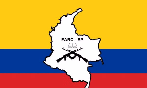 Biểu tượng của Lực lượng Vũ trang Cách mạng Colombia (FARC). Ảnh minh họa: Wikipedia