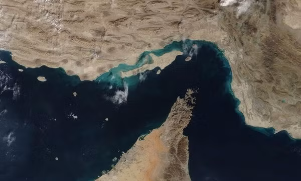 Eo biển Hormuz. Ảnh: IRNA