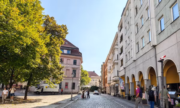Nikolaiviertel được ví như “ngôi làng nhỏ” giữa lòng Berlin hiện đại. Ảnh: Thuỳ Linh (PV TTXVN tại Đức)