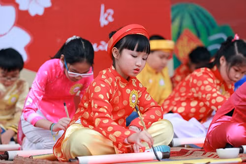 Tết xưa trong trường học ảnh 2