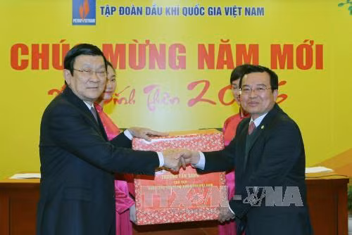 Chủ tịch nước chúc Tết Tập đoàn Dầu khí Quốc gia Việt Nam ảnh 1
