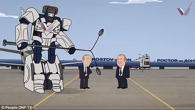 Phim hoạt hình Tổng thống Putin tiễn quan tham về trời ảnh 3