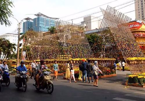 Rộn ràng không khí đón Tết tại TP Hồ Chí Minh ảnh 1