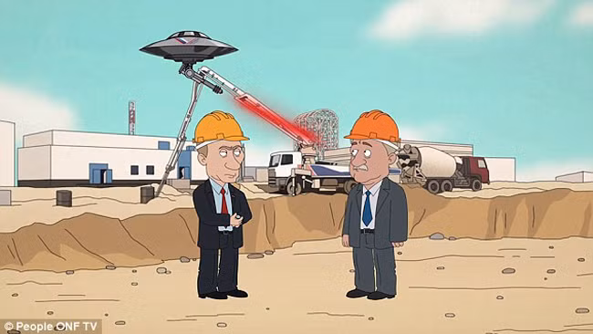 Phim hoạt hình Tổng thống Putin tiễn quan tham về trời ảnh 5