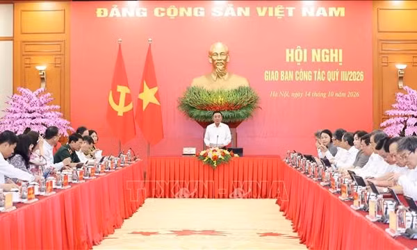 Thường trực Ban Bí thư chủ trì Hội nghị giao ban quý III các tổ chức đảng trực thuộc Trung ương