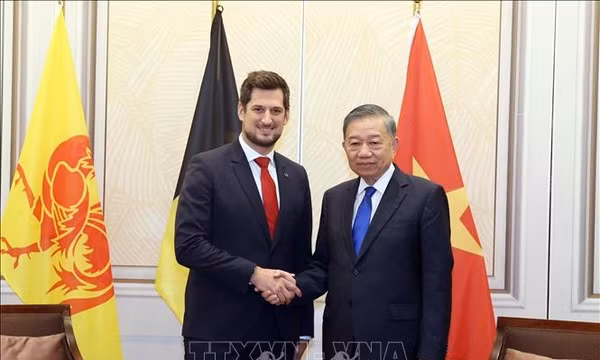 Tổng Bí thư, Chủ tịch nước Tô Lâm tiếp Bộ trưởng - Thủ hiến vùng Wallonie