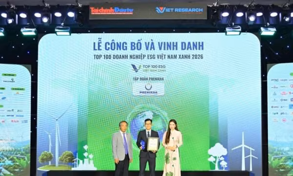 Tập đoàn Phenikaa và Vicostone được vinh danh trong Top 100 doanh nghiệp ESG Việt Nam Xanh 2026