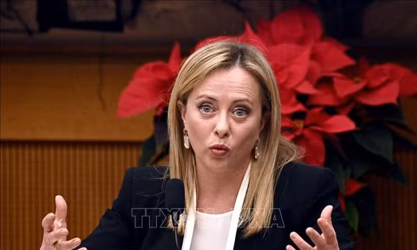 Thủ tướng Italy Giorgia Meloni. Ảnh: AFP/TTXVN (Không được phép sử dụng, chia sẻ bởi bên thứ ba)