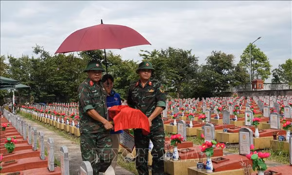 Quân khu 4 và tỉnh Nghệ An hoàn thành hơn 94% chỉ tiêu lấy mẫu hài cốt liệt sĩ