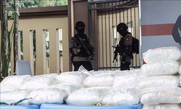 Indonesia: Thu giữ hơn 1,2 tấn ma túy trong chiến dịch truy quét lớn