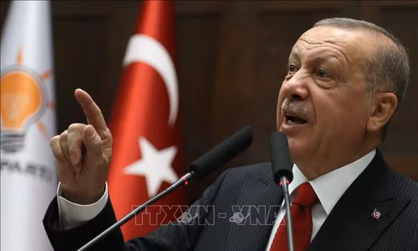 Tổng thống Thổ Nhĩ Kỳ Tayyip Erdogan. Ảnh: AFP/TTXVN (Không được phép sử dụng, chia sẻ bởi bên thứ ba)