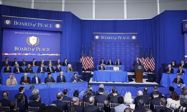 Phiên khai mạc Hội đồng Hoà bình về Gaza tại Thủ đô Washington D.C., Hoa Kỳ, ngày 19/2/2026. Ảnh: Thống Nhất/TTXVN