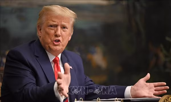Tổng thống Mỹ Donald Trump. Ảnh: AFP/TTXVN (Không được phép sử dụng, chia sẻ bởi bên thứ ba)