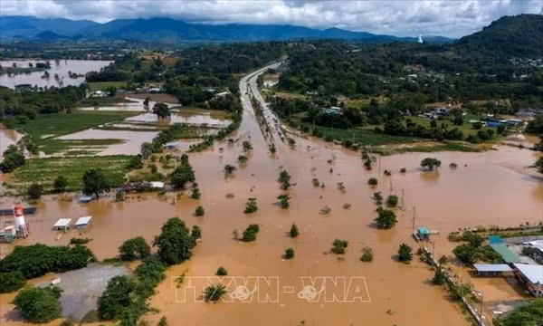 Thái Lan ban bố cảnh báo lũ sông Mekong đối với 5 tỉnh Đông Bắc