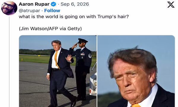 Kiểu tóc mới của Tổng thống Mỹ Donald Trump gây sốt trên mạng
