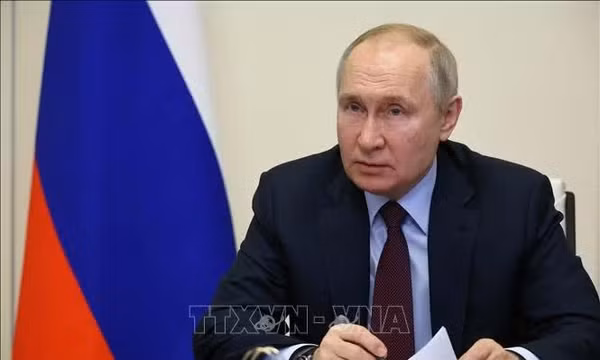 Tổng thống Nga Vladimir Putin. Ảnh: AFP/TTXVN (Không được phép chia sẻ, khai thác bởi bên thứ ba