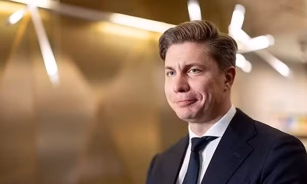Thủ tướng Litva Mindaugas Sinkevicius. Ảnh: lrt.lt