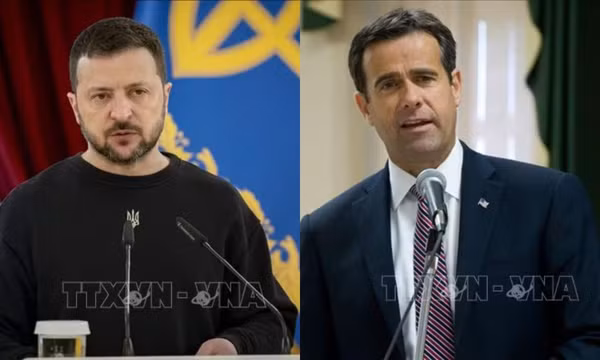 Tổng thống Ukraine gặp Giám đốc CIA tại Ireland khi máy bay của cả hai đang tiếp nhiên liệu tại đây. Ảnh: TTXVN