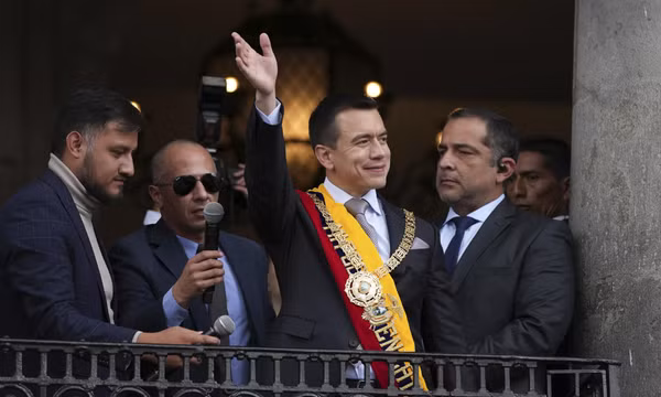 Doanh nhân 35 tuổi Daniel Noboa tuyên thệ nhậm chức Tổng thống Ecuador