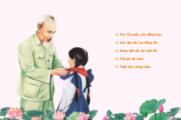 Học Bác mỗi ngày: Năm điều Bác Hồ dạy là hệ giá trị sâu sắc để thiếu niên, nhi đồng học tập, rèn luyện và trưởng thành