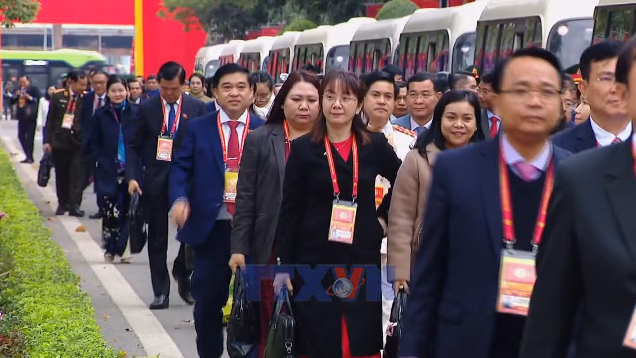 Đại hội XIV của Đảng bắt đầu ngày làm việc chính thức thứ ba