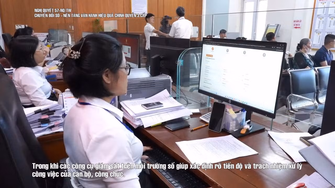 Nghị quyết 57-NQ/TW: Chuyển đổi số - nền tảng vận hành hiệu quả chính quyền 3 cấp