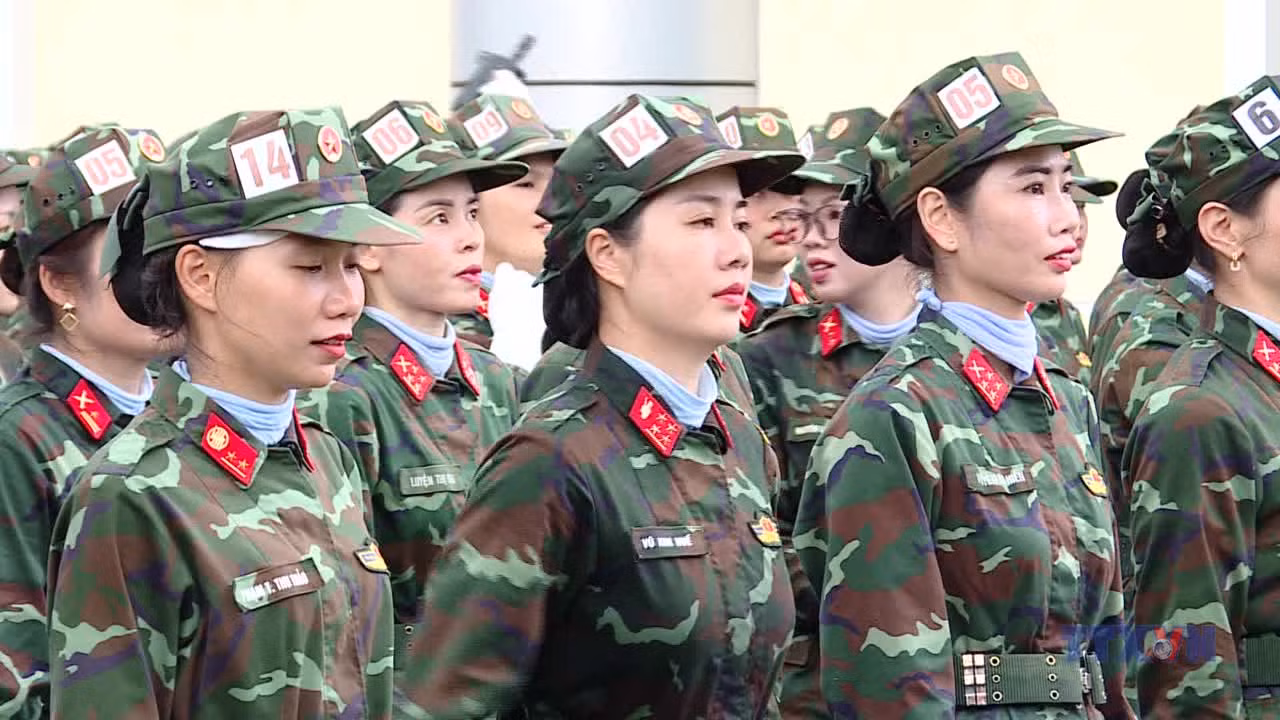 Khối nữ gìn giữ hòa bình - Quyết tâm hoàn thành xuất sắc nhiệm vụ A80